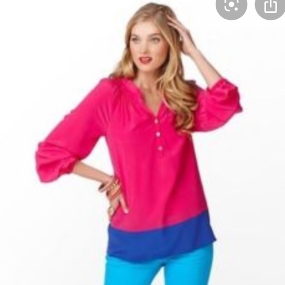Lilly Pulitzer Silk Elsa Top - Picture 2 of 8
